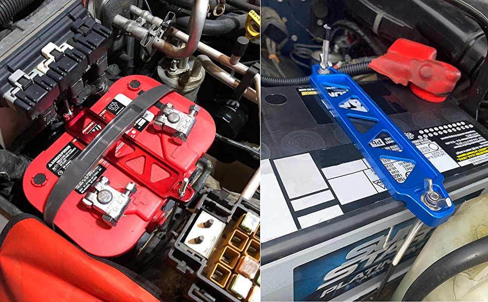 Battery Hold Down Sets,With Billet Aluminum Battery Tie Down Bracket